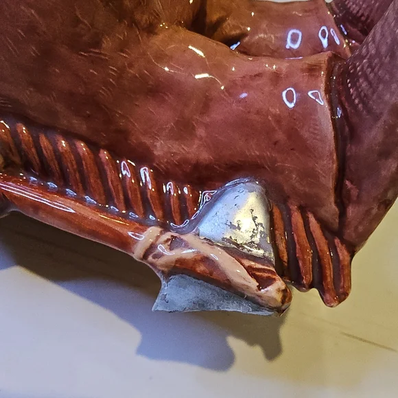 1980 Sittre Ceramic Native American Figurine Statue Decorative Planter - Picture 9 of 11